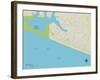 Political Map of Seaside, FL-null-Framed Art Print