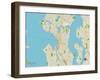 Political Map of Seattle, WA-null-Framed Art Print