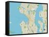 Political Map of Seattle, WA-null-Framed Stretched Canvas