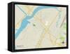 Political Map of Secaucus, NJ-null-Framed Stretched Canvas