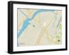 Political Map of Secaucus, NJ-null-Framed Art Print