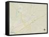 Political Map of Selma, NC-null-Framed Stretched Canvas