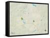 Political Map of Senoia, GA-null-Framed Stretched Canvas