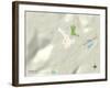 Political Map of Sewanee, TN-null-Framed Art Print