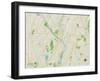 Political Map of Shelton, CT-null-Framed Art Print