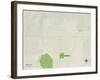 Political Map of Sidney, NE-null-Framed Art Print