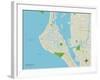 Political Map of Siesta Key, FL-null-Framed Art Print