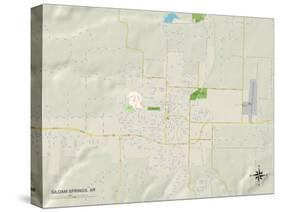 Political Map of Siloam Springs, AR-null-Stretched Canvas