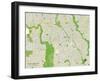 Political Map of Silver Spring, MD-null-Framed Art Print