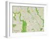 Political Map of Silver Spring, MD-null-Framed Art Print