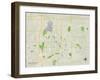 Political Map of Sioux Falls, SD-null-Framed Art Print