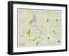 Political Map of Sioux Falls, SD-null-Framed Art Print