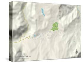 Political Map of Snowmass Village, CO-null-Stretched Canvas