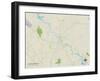 Political Map of Somersworth, NH-null-Framed Art Print