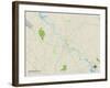 Political Map of Somersworth, NH-null-Framed Art Print