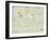 Political Map of South Bend, IN-null-Framed Art Print