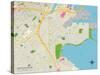 Political Map of South Boston, MA-null-Stretched Canvas