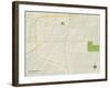 Political Map of South Fulton, TN-null-Framed Art Print