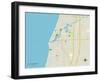 Political Map of South Haven, MI-null-Framed Art Print