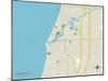 Political Map of South Haven, MI-null-Mounted Art Print