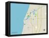 Political Map of South Haven, MI-null-Framed Stretched Canvas