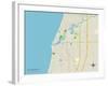 Political Map of South Haven, MI-null-Framed Art Print