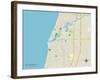 Political Map of South Haven, MI-null-Framed Art Print