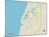 Political Map of South Haven, MI-null-Mounted Art Print