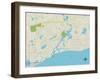 Political Map of South Yarmouth, MA-null-Framed Art Print