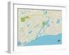 Political Map of South Yarmouth, MA-null-Framed Art Print