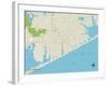 Political Map of Southampton, NY-null-Framed Art Print