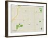 Political Map of Southgate, MI-null-Framed Art Print