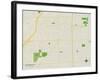 Political Map of Southgate, MI-null-Framed Art Print