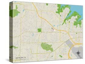 Political Map of Southlake, TX-null-Stretched Canvas