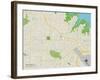 Political Map of Southlake, TX-null-Framed Art Print