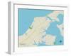 Political Map of Southold, NY-null-Framed Art Print