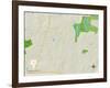 Political Map of Spanish Lake, MO-null-Framed Art Print