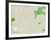 Political Map of Spanish Lake, MO-null-Framed Art Print