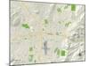 Political Map of Sparks, NV-null-Mounted Art Print