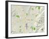 Political Map of Sparks, NV-null-Framed Art Print