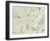 Political Map of Sparks, NV-null-Framed Art Print