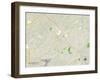 Political Map of Spartanburg, SC-null-Framed Art Print