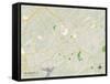 Political Map of Spartanburg, SC-null-Framed Stretched Canvas