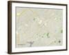 Political Map of Spartanburg, SC-null-Framed Art Print