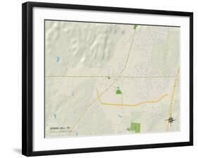 Political Map of Spring Hill, TN-null-Framed Art Print