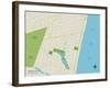 Political Map of Spring Lake, NJ-null-Framed Art Print