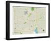 Political Map of Springfield, IL-null-Framed Art Print