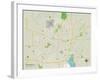 Political Map of Springfield, IL-null-Framed Art Print