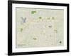 Political Map of Springfield, MO-null-Framed Art Print