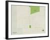 Political Map of Stanley, ND-null-Framed Art Print